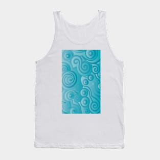 Whimsical Swirls Pattern Tank Top